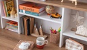 M COUNTRY STUDY DESK WITH TOP SHELF