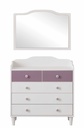 FLORUS CHEST OF DRAWERS &amp; MIRROR