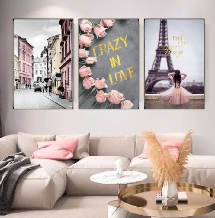 PINK TOWER WALL ART 