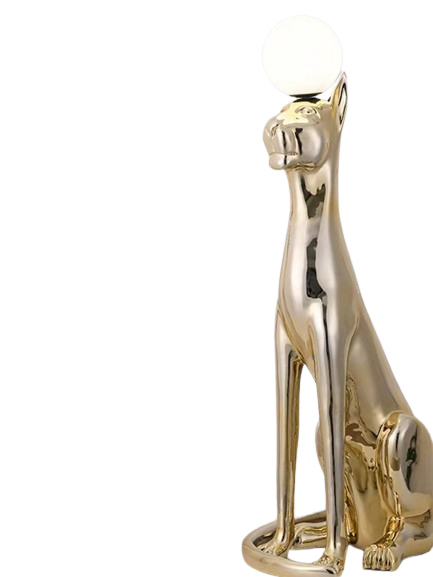 GOLDEN LEOPARD FLOOR LAMP