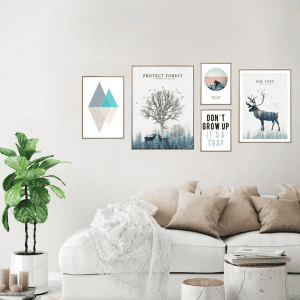  FIDEL WALL ART SET 5 PCS