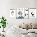  FIDEL WALL ART SET 5 PCS