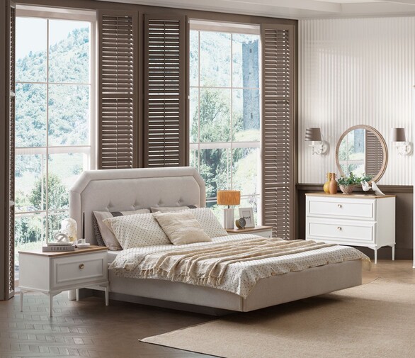 M COUNTRY QUEEN BEDROOM SET 160 CM WITHOUT WARDROBE