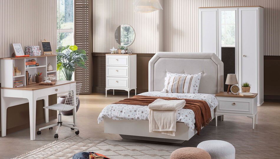 M COUNTRY TWIN BEDROOM SET 3 PCS