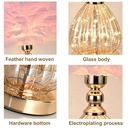 FEATHER TABLE LAMP