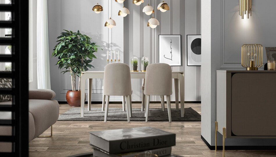 DELIGHT 6 SEATS DINING TABLE SET