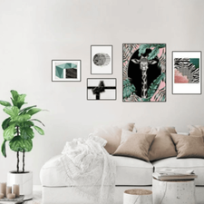 5 PCS GIRAFFE WALL ART SET