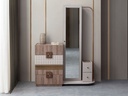 LOTUS  QUEN BED ROOM SET WT WARDROBE
