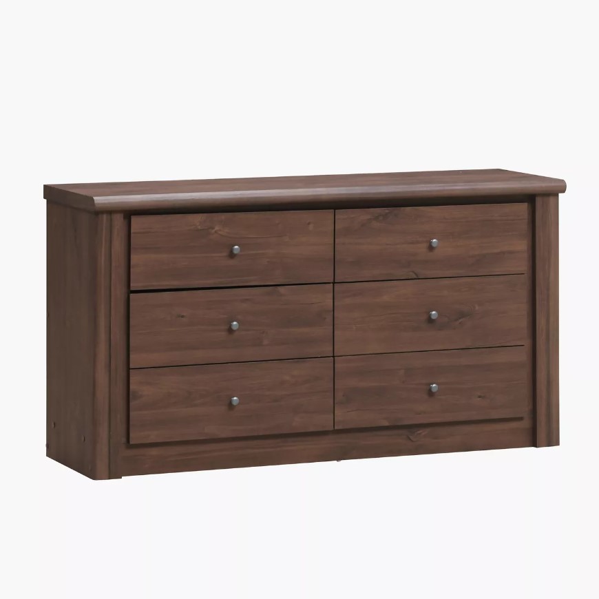 TWENTIETH DRESSER AND MIRROR 6 DAWER