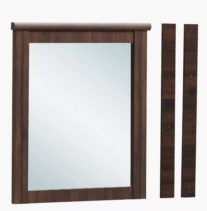 TWENTIETH DRESSER AND MIRROR 6 DAWER