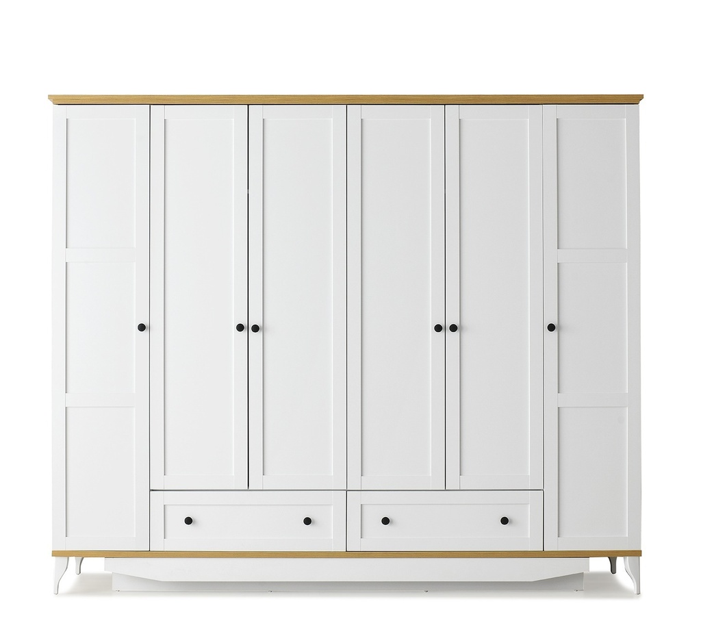 POLKA  6 DOOR WARDROBE 