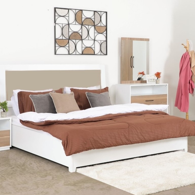 RUBY KING BEDROOM SET WT WARDROBE