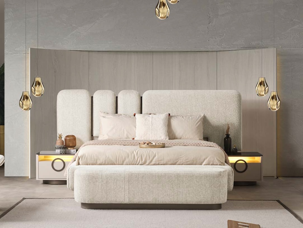 BUBLE KING BEDROOM WITHOUT WARDROBE