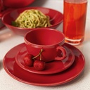 RED - 20 PIECES DINNER SET (UNNI) 