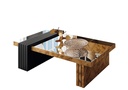 Luna with glass Central table