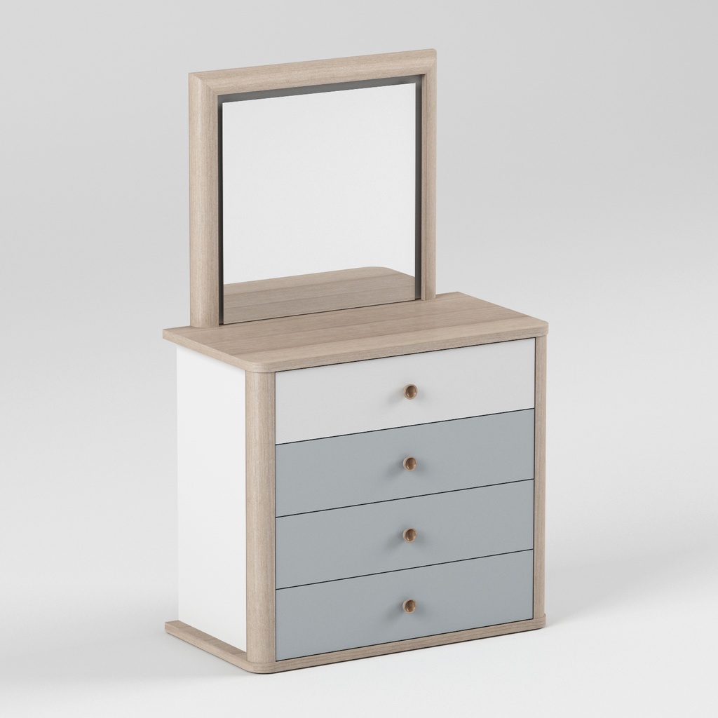MOZON CHEST OF DRAWERS & MIRROR