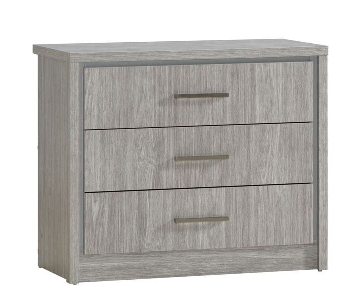 TROY 3 CHEST OF DRAWER &amp; MIRROR 1205