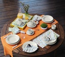 20 PCS DONNA WHITE DINNER/TEA SET