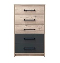 ANKA HIGH CHEST OF DRAWER & MIRROR