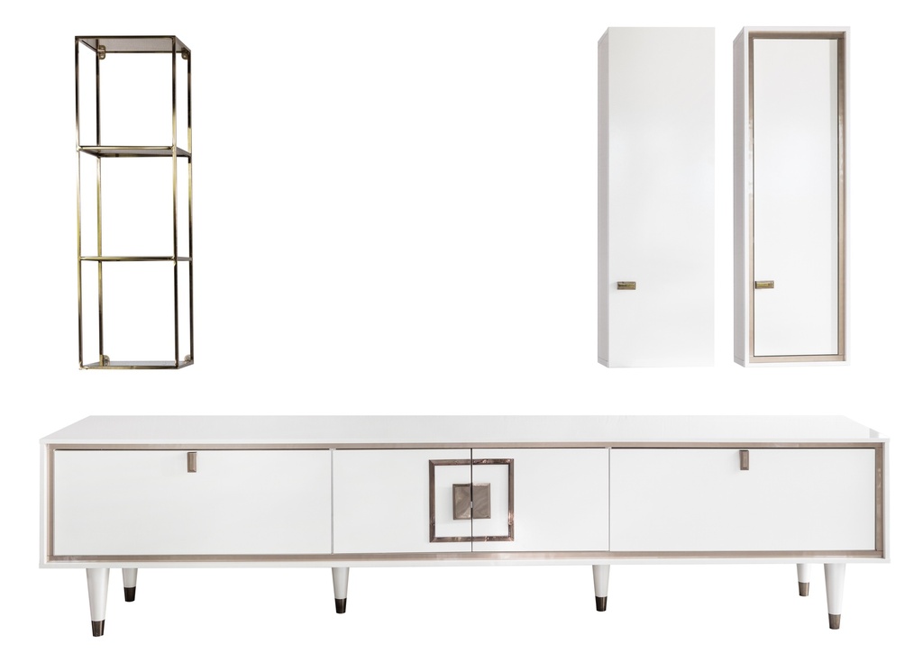 SHELLON TV WALL UNIT 4 PCS