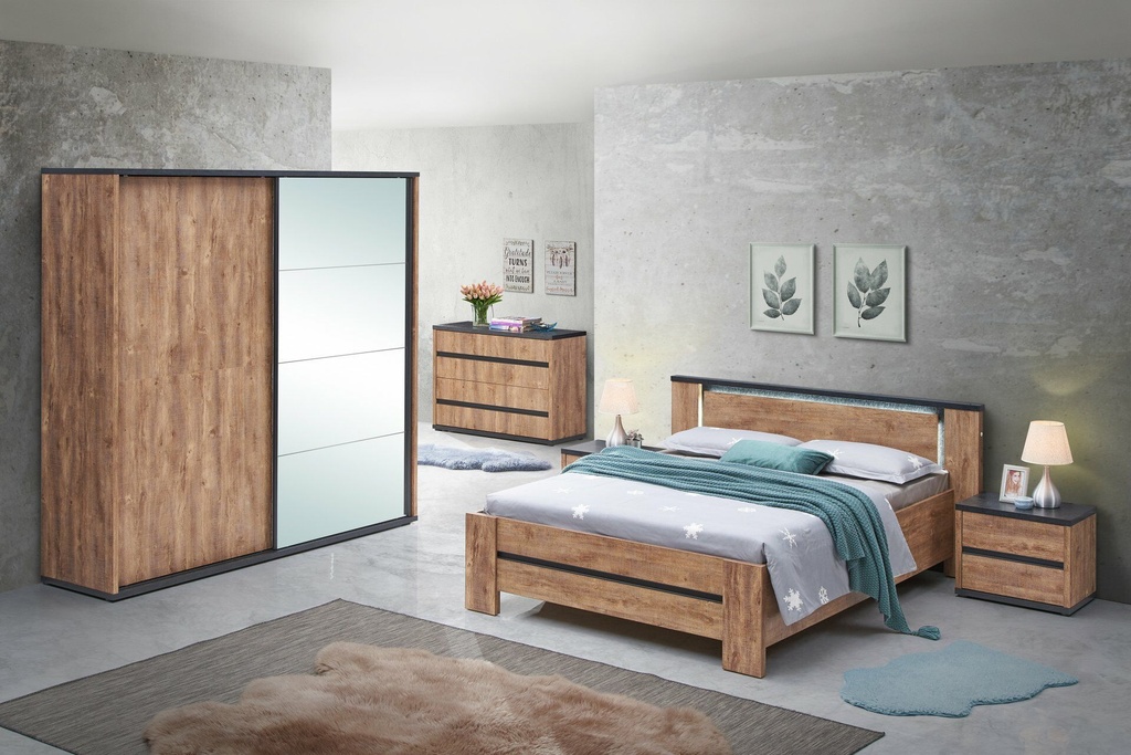 QUEEN ELSA BEDROOM SET WITHOUT WARDROBE