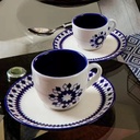 COUP CHESS TEA CUP WITH SAUCER SET