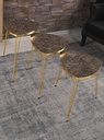 HEX NESTING TABLE 3 PCS 