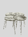 ASHLEY COFFEE TABLE SETS 4 PCS