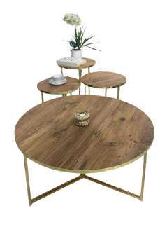 TRAY YILDIZ COFFEE TABLE SETS 4 PCS