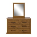 RUSTIC DRESSER WITH MIRROR 
