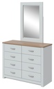 GENOVA DRESSER WITH MIRROR