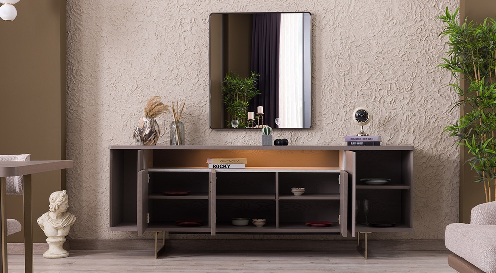 LATTE CONSOLE WITH MIRROR