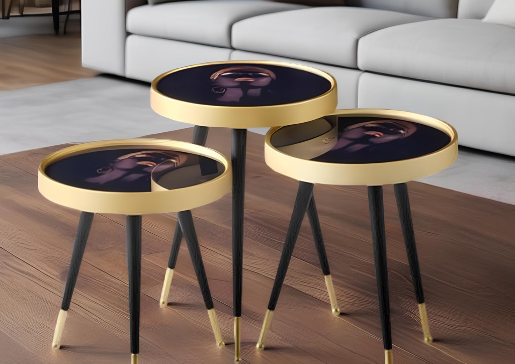 3 PCS ZIGON   NESTING TABLES 5052