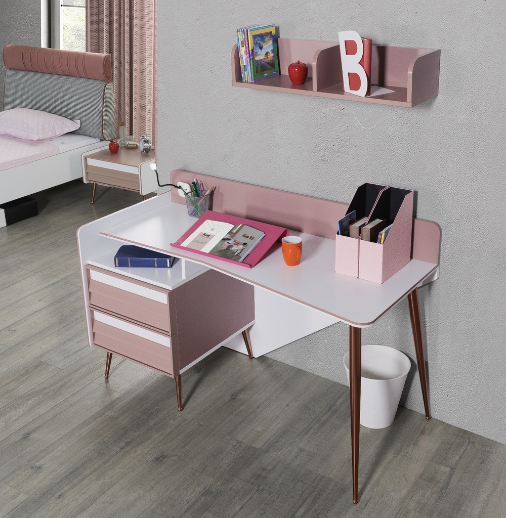 ROSE STUDY DESK WITH WALL UNİTE