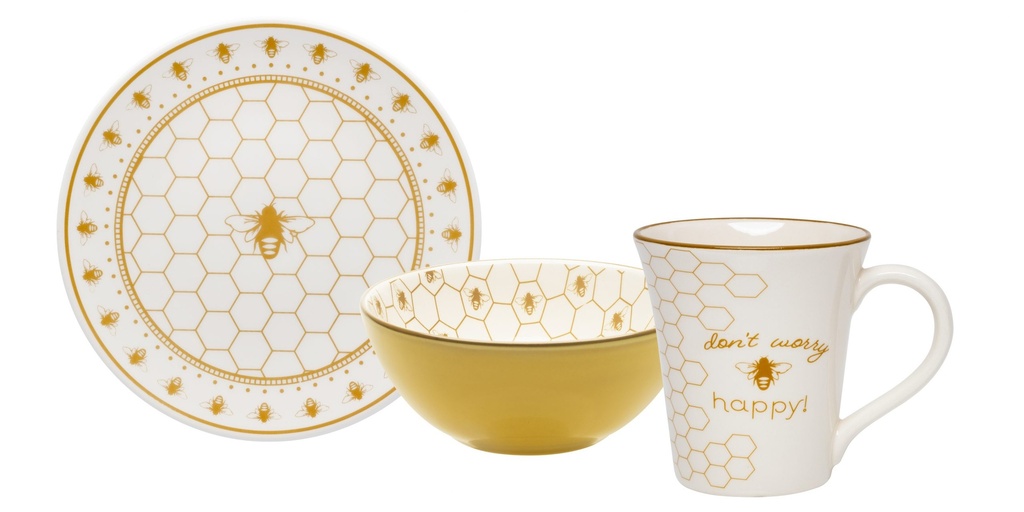 BEE HAPPY DESSERT SET 3PCS