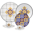 42 PCS COUP GRID DINNER/TEA/COFFEE SET