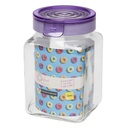 LAVANDA SQUARE GLASS JAR 1500 ML