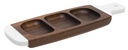 OXFORD WHITE MARBLE SNACK BOARD W| 3 DIVIDERS