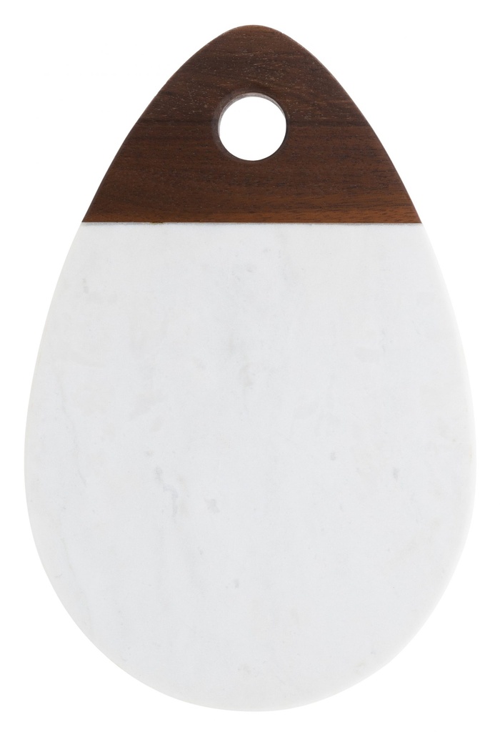 OXFORD WHITE MARBLE SERVICE TABLE
