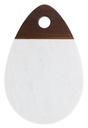 OXFORD WHITE MARBLE SERVICE TABLE