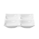MODERN MELAMINE SAUCE BOWL W|4 DIVISION