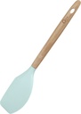 WATER BLUE SPATULA W| WOODEN HANDLE