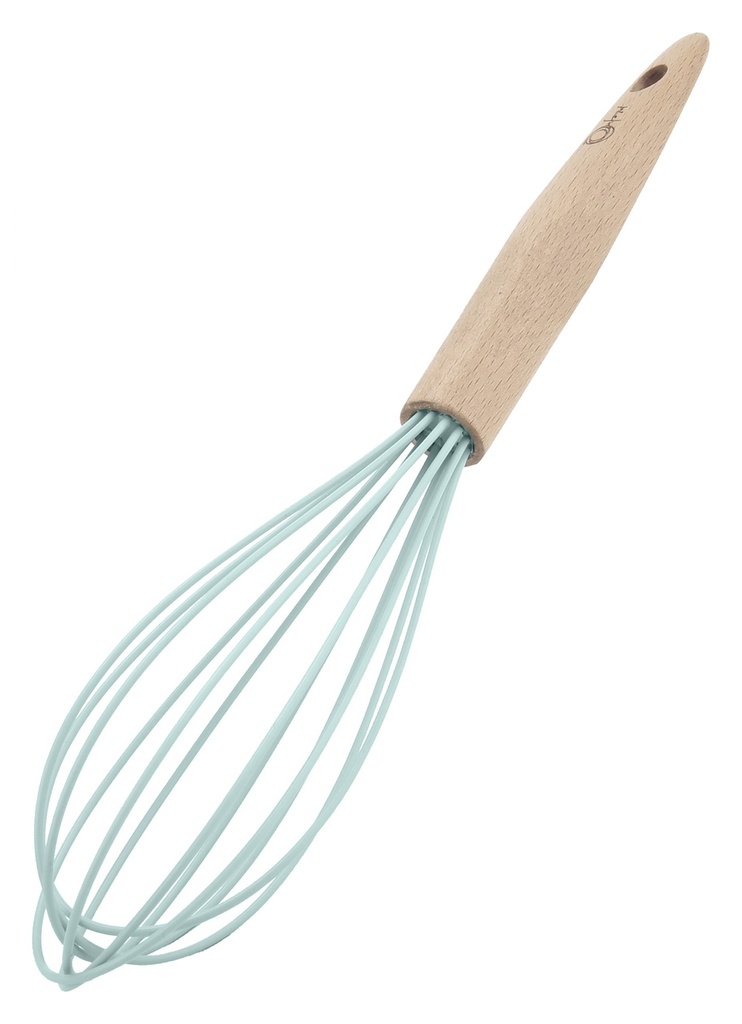 WATER BLUE EGG SCRAMBLER W| WOODEN HANDLE