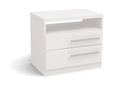 STILLUS BED  SIDETABLE 2 DRAWERS S302-BR