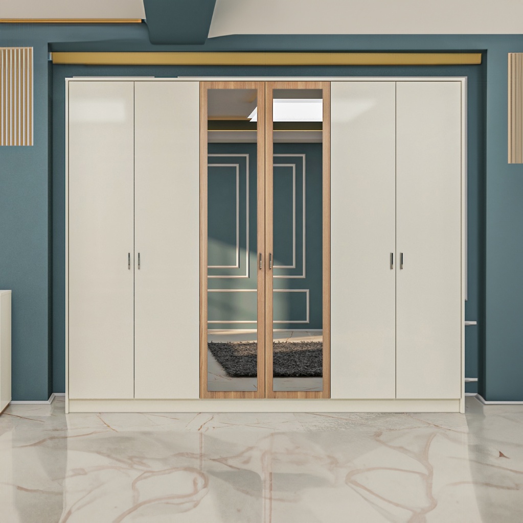 LAGRAMA 6 DOORS WARDROBE WITH 2 MIRROR