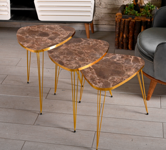 HEX NESTING TABLE 3 PCS 