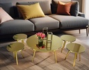 ROUND COFFEE TABLE SETS 5 PCS
