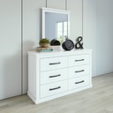 RUSTIC DRESSER WITH MIRROR 