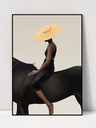 LADY HOURSE WALL ART  