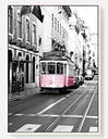 PINK TRAM WALL ART 
